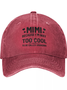 MIMI Because I'M Way Too Cool To Be Called Grandma Funny  Adjustable Hat