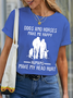 Women's Horse's Lover Gift Dogs And Horses Make Me Happy Humans Make My Head Hurt Casual T-Shirt