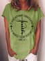 Women's Faith LUKE 1 37 Cross Casual T-Shirt