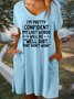 Women's I'm Pretty Confident My Last Words Will Be Well Shit That Don't Work V Neck Dress
