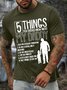Men’s 5 Things You Should Know About My Daddy Cotton Casual T-Shirt