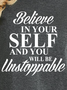 Lilicloth X Y Believe In Your Self And You Will Be Unstoppable Women's Long Sleeve T-Shirt
