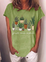Women's Plant Lover Just One More Plant Crew Neck Casual Loose T-Shirt
