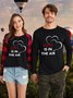 Lilicloth x Iqs Love Is In The Air Women's Couple Long Sleeve Buffalo Plaid T-Shirt