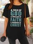 A Child Of God A Woman Of Faith A Warrior Of Christ Women's T-Shirt