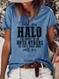 Women's Funny Hold My Halo Casual T-Shirt