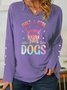 Lilicloth X Abu Just A Girl Who Loves Dogs Women's Shawl Collar Sweatshirt