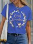 Women's Great Grandma Funny Graphic Print Casual Text Letters Cotton T-Shirt