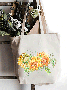 Sunflower Floral Shopping Tote