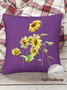 18*18"Throw Pillow Covers, Sunflower Soft Corduroy Cushion Pillowcase Case for Living Room Bed Sofa Car Home Decoration