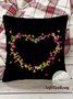18*18"Throw Pillow Covers, Cordate Butterfly Soft Corduroy Cushion Pillowcase Case for Living Room Bed Sofa Car Home Decoration