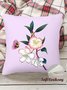 18*18"Throw Pillow Covers, Floral Butterfly Soft Corduroy Cushion Pillowcase Case for Living Room Bed Sofa Car Home Decoration