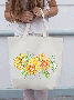 Sunflower Floral Shopping Tote