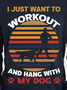 Lilicloth X Rajib Sheikh I Just Want To Workout And Hang With My Dog Men's Sweatshirt