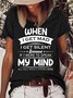 Women's Funny Letter When I Get Mad Crew Neck Casual T-Shirt