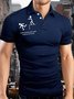Men's Some People Just Need A Pat On The Back Funny Graphic Print Urban Text Letters Regular Fit Polo Shirt