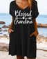 Women's Blessed Grandma Casual Dress