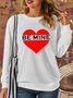 Lilicloth X Zahra Valentine's Day Be Mine Women's Sweatshirt