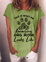 Women’s This Is What An Amazing Dog Mom Looks Like Graphic Casual Loose T-Shirt