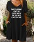 Women's There Is Nothing I Cant Do Funny Letter Casual Dress