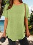 Women's Solid Short Sleeve Casual T-shirt