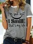 Lilicloth X Manikvskhan I’m Sad But I Smile That’s My Life Women's T-Shirt