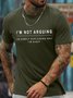 Men's I Am Not Arguing I Am Simply Explaining Why I Am Right Funny Graphic Print Text Letters Cotton Loose Casual T-Shirt