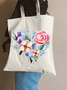 Cordate Floral Shopping Tote