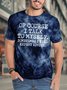 Men’s Of Course I Talk To Myself Sometimes I Need Expert Advice Regular Fit Casual T-Shirt