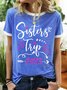 Women’s Sisters Trip 2023 Cotton-Blend Casual T-Shirt