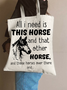 Women's Horse Lover Shopping Tote