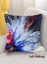 Lilicloth X Kat8lyst 18*18 Throw Pillow Covers, Psychedelic Art Corduroy Cushion Pillowcase Case for Living Room Bed Sofa Car Home Decoration