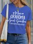 Women's Mom Grandma Great Grandma I Just Keep Getting Better Funny Graphic Print Text Letters Casual Cotton T-Shirt