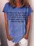 Women's Funny Jesus Take The Flip Flop  Casual Crew Neck T-Shirt
