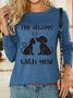Lilicloth X Rajib Sheikh Cat And Dog Lover I'm Always With You Women's Long Sleeve T-Shirt
