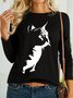 Lilicloth X Rajib Sheikh Cat Women's Long Sleeve T-Shirt