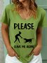 Lilicloth X Rajib Sheikh Please Leave Me Alone Women's V Neck T-Shirt