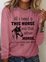 Women's Horse Lover Casual Top