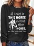 Women's Horse Lover Casual Top
