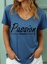 Lilicloth X Zahra Passion Yourself Women's V Neck T-Shirt