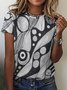 Lilicloth X Mur Mur Style Women's Simple Geometric Print T-Shirt