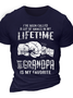 Men's Word I've Been Called A Lot Of Names In My Life Time But Grandpa Is My Favorite Crew Neck T-Shirt