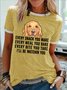 Women's Every Snack You Make Every Meal You Bake Every Bite You Take I'll Be Watching You Funny Graphic Printing Cotton-Blend Casual Regular Fit Text Letters T-Shirt