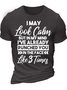 Men’s I May Look Calm But In My Mind I’ve Already Punched You Like 3 Times Regular Fit Casual T-Shirt