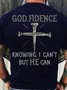 Men's God Fidence Christian Cotton Casual T-Shirt