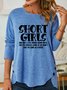 Women's Funny Short Girl Long Sleeve T-Shirt