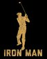 Men's Iron Man Funny Golf Graphic Printing Polo Collar Urban Regular Fit Golf Polo Shirt