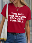 Lilicloth X Hynek Rajtr Too Hot For Heaven Too Cool For Hell Women's T-Shirt