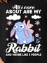 Lilicloth X Manikvskhan All I Care About Are My Rabbit And Maybe Like 3 People Women's V Neck Dress