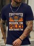Lilicloth X Jessanjony Firefighter Because The Police Needs Heroes Too Men's T-Shirt